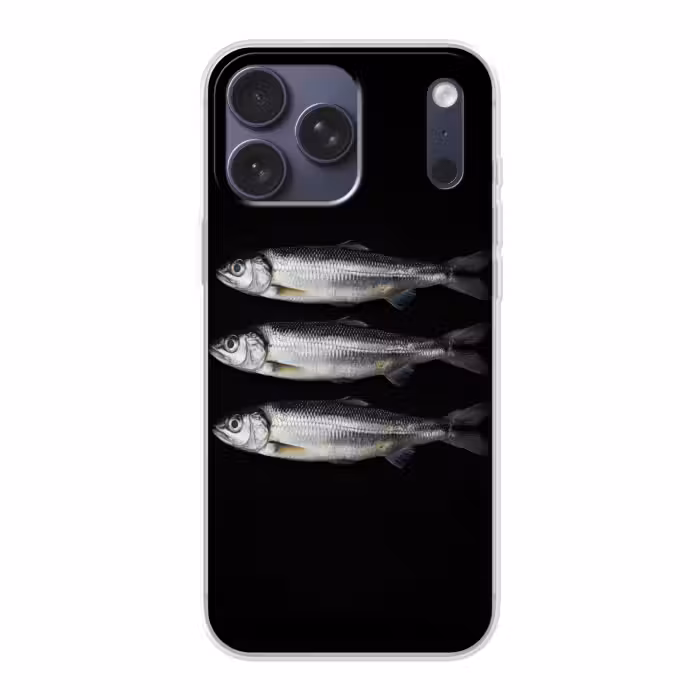 Handyhülle - Hering - Fisch - Schwarz