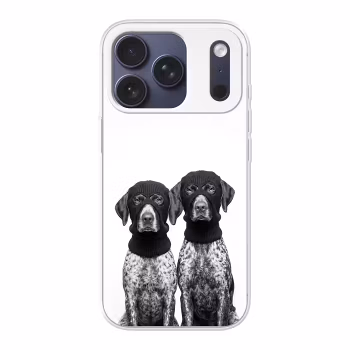 Handyhülle - Hunde - Balaclava - Schwarz - Weiß
