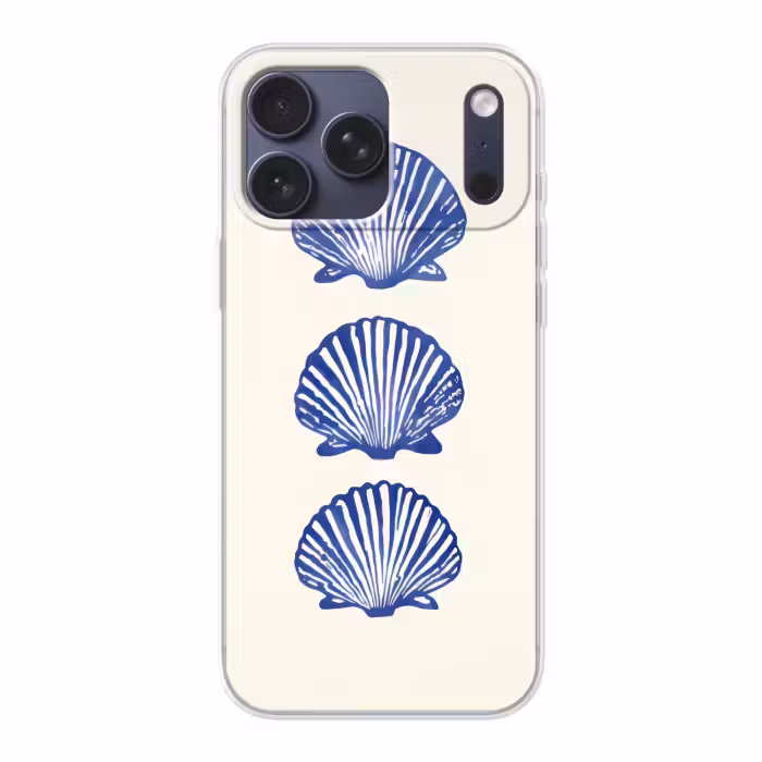 Handyhülle - Muscheln - Blau - Muster