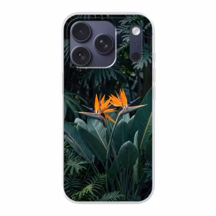 Handyhülle - Paradiesvogel - Blume - Exotisch
