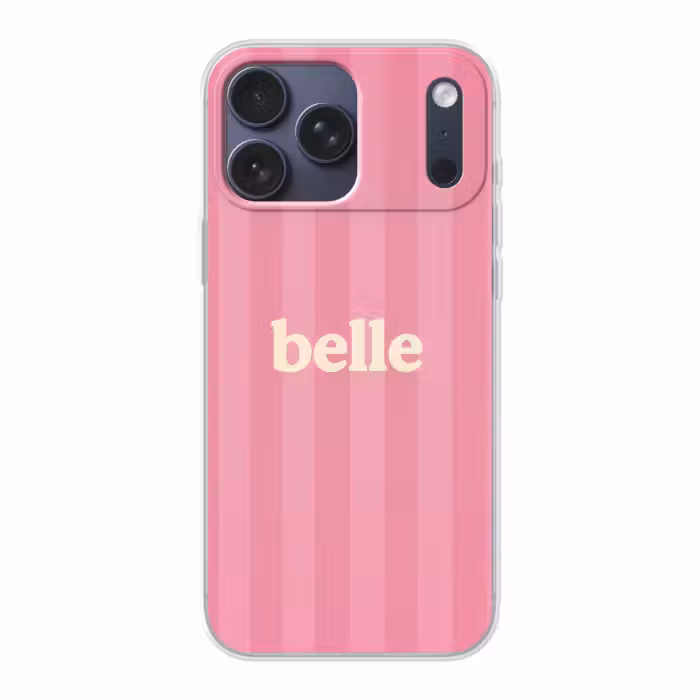 Handyhülle - Rosa - Gestreift - Belle