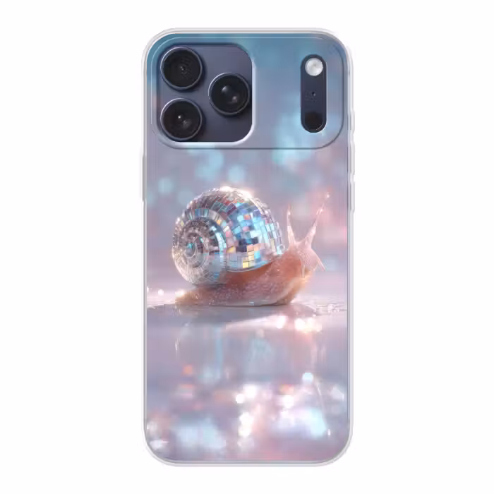 Handyhülle - Schnecke - Disco - Mosaik - Blau