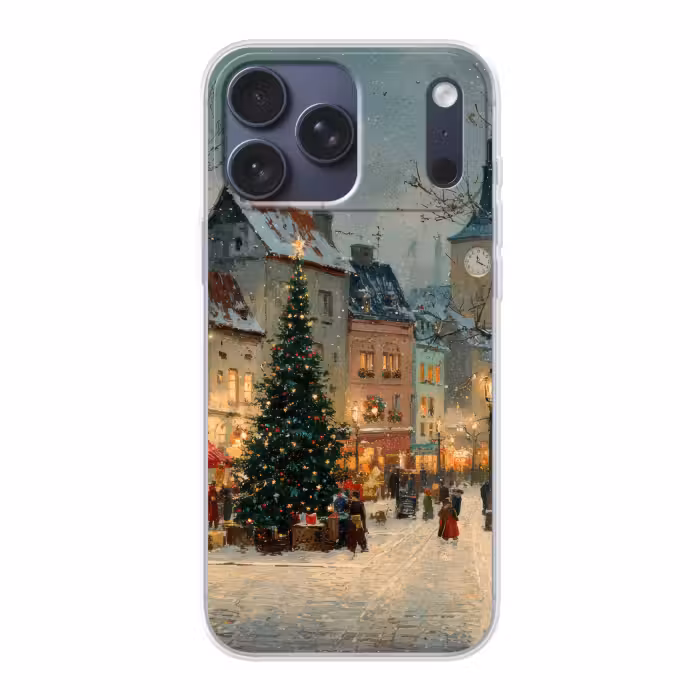 Handyhülle - Weihnachtliche Atmosphäre - City Square - Farbenfroh