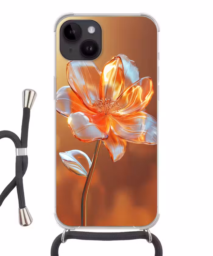 Handyhülle mit Band - Gläser - Blume - Sonnenlicht