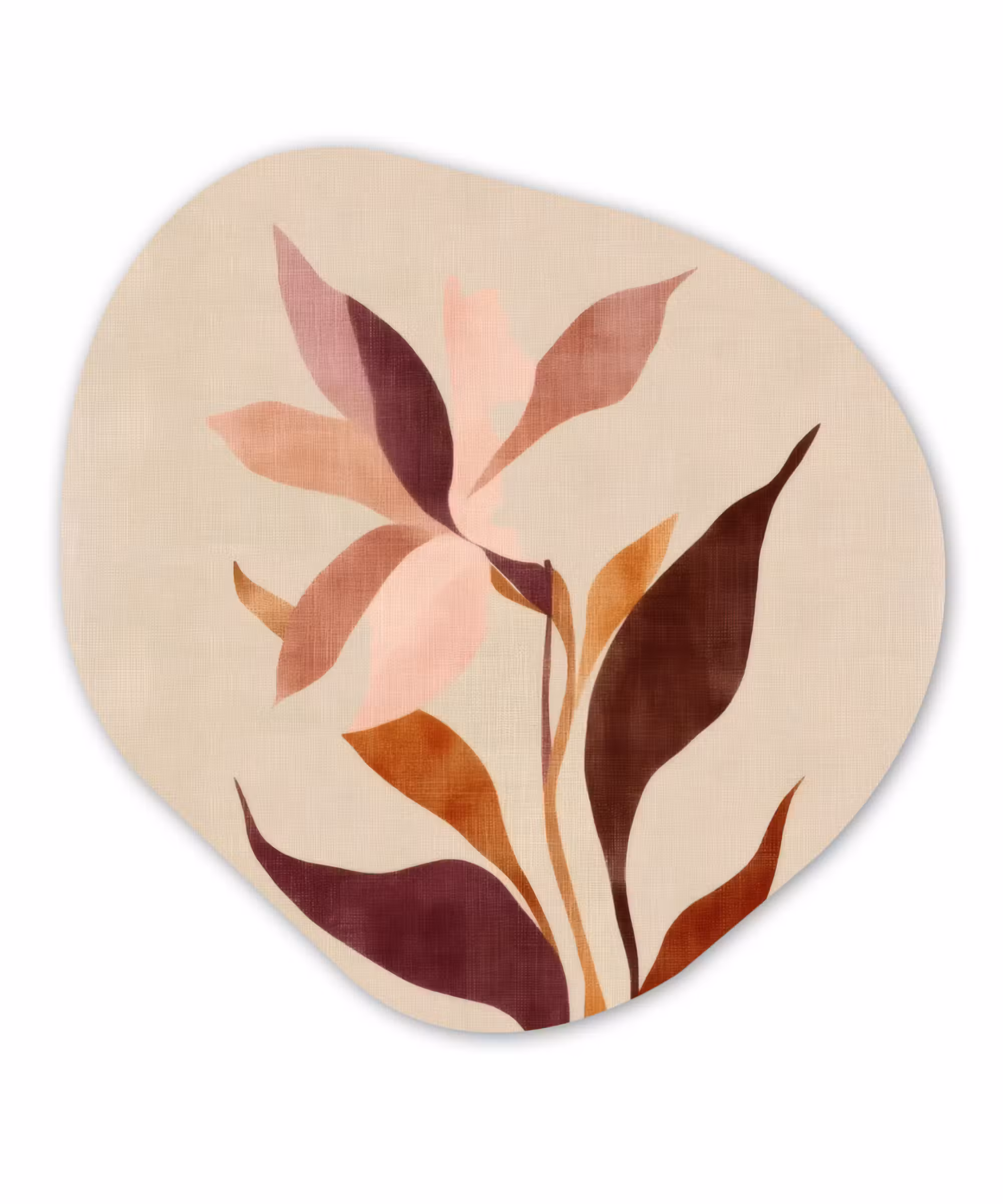 Forexbild Organische Form - Blumen - Blütenblätter - Minimalistisch - Rosa