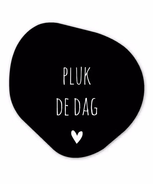 Carpe diem - Spreuken - Pluk de dag - Quotes Wandcirkel Organisch Forex 3mm klein -3d