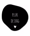 Carpe diem - Spreuken - Pluk de dag - Quotes Wandcirkel Organisch Forex 3mm klein -3d