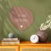 Spreuken - Last van lentekriebels - Quotes Wandcirkel Organisch Forex 3mm klein -sfeer2