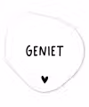 Spreuken - Geniet - Quotes Wandcirkel Organisch Forex 3mm klein -3d