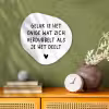 Spreuken - Geluk is het enige wat zich verdubbelt - Quotes Wandcirkel Organisch Forex 3mm klein -sfeer2