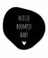 Spreuken - Huisje boompje baby - Quotes Wandcirkel Organisch Forex 3mm klein -3d