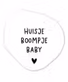 Spreuken - Huisje boompje baby - Quotes Wandcirkel Organisch Forex 3mm klein -3d