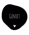 Spreuken - Quotes - Geniet Wandcirkel Organisch Forex 3mm klein -3d