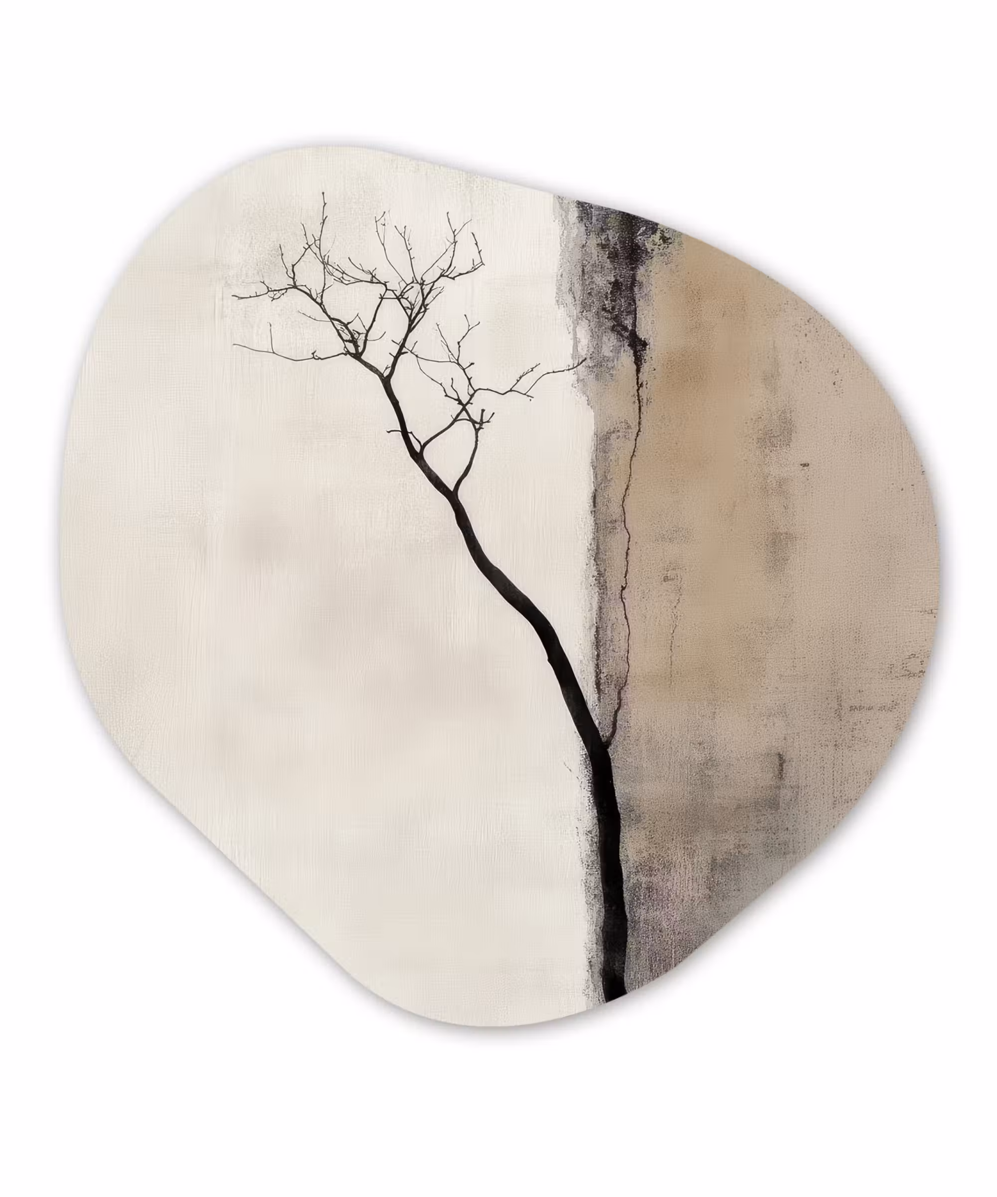 Forexbild Organische Form - Wabi sabi - Pflanze - Beige