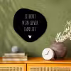 Quotes - Jij bent mijn liever dan lief - Spreuken Wandcirkel Organisch Forex 3mm klein -sfeer2