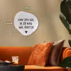 Quotes - Van jou wil ik er nog wel eentje - Spreuken Wandcirkel Organisch Forex 3mm klein -sfeer3