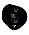 Quotes - Slaap kindje slaap - Spreuken Wandcirkel Organisch Forex 3mm klein -3d