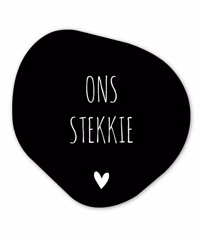 Quotes - Stekkie - Ons stekkie Wandcirkel Organisch Forex 3mm klein -3d