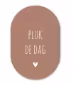 Carpe diem - Spreuken - Pluk de dag - Quotes Wandcirkel Ovaal Forex klein -3d