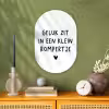 Geluk zit in een klein rompertje - Quotes - Spreuken Wandcirkel Ovaal Forex klein -sfeer2