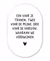 De horizon waaraan we verdwijnen - Quotes - Spreuken - Bløf Wandcirkel Ovaal Forex klein -3d