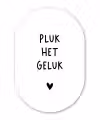 Pluk het geluk - Quotes - Spreuken Wandcirkel Ovaal Forex klein -3d