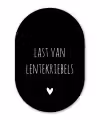 Last van lentekriebels - Quotes - Spreuken Wandcirkel Ovaal Forex klein -3d