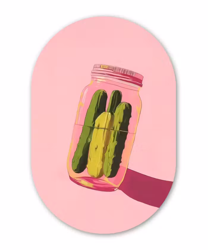 Forexbild Oval - Gewürzgurken - Topf - Farbton - Rosa