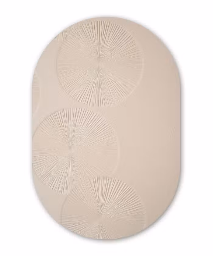 Forexbild Oval - Japandi - Beige - Modern