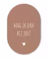 Mag ik dan bij jou - Quotes - Spreuken - Claudia de Breij Wandcirkel Ovaal Forex klein -3d