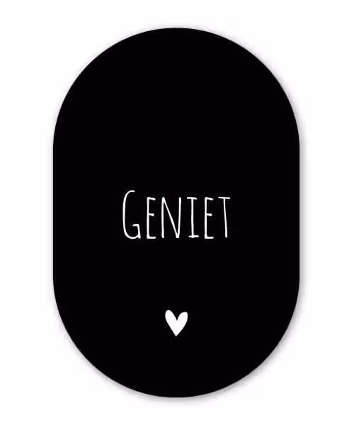 Spreuken - Geniet - Quotes Wandcirkel Ovaal Forex klein -3d