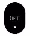 Spreuken - Geniet - Quotes Wandcirkel Ovaal Forex klein -3d