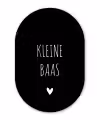 Spreuken - Kleine baas - Quotes Wandcirkel Ovaal Forex klein -3d