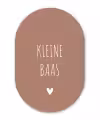 Spreuken - Kleine baas - Quotes Wandcirkel Ovaal Forex klein -3d