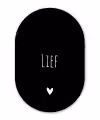 Spreuken - Lief - Quotes Wandcirkel Ovaal Forex klein -3d