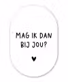 Spreuken - Mag ik dan bij jou - Quotes - Claudia de Breij Wandcirkel Ovaal Forex klein -3d