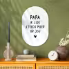 Spreuken - Papa - Papa ik lijk steeds meer op jou - Quotes - Stef Bos Wandcirkel Ovaal Forex klein -sfeer2