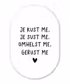 Spreuken - Quotes - Je kust je je sust me - Maaike Ouboter Wandcirkel Ovaal Forex klein -3d