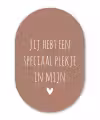Spreuken - Quotes- Een speciaal plekje in mijn hart Wandcirkel Ovaal Forex klein -3d
