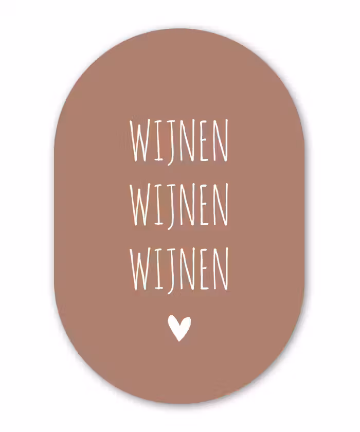 Spreuken - Quotes - Wijnen wijnen wijnen Wandcirkel Ovaal Forex klein -3d