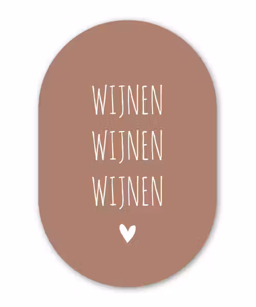 Spreuken - Quotes - Wijnen wijnen wijnen Wandcirkel Ovaal Forex klein -3d