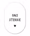 Ons stekkie - Quotes - Spreuken Wandcirkel Ovaal Forex klein -3d
