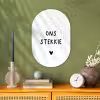 Ons stekkie - Quotes - Spreuken Wandcirkel Ovaal Forex klein -sfeer2