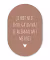 Wat je allemaal met me doet - Spreuken - Quotes Wandcirkel Ovaal Forex klein -3d