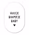 Huisje boompje baby - Spreuken - Quotes Wandcirkel Ovaal Forex klein -3d