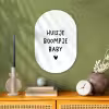 Huisje boompje baby - Spreuken - Quotes Wandcirkel Ovaal Forex klein -sfeer2
