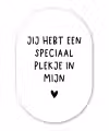 Quotes - Een speciaal plekje in mijn hart - Spreuken Wandcirkel Ovaal Forex klein -3d