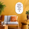 Quotes - Herinner je gisteren droom over morgen geniet vandaag - Spreuken Wandcirkel Ovaal Forex klein -sfeer4