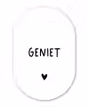Quotes - Geniet - Spreuken Wandcirkel Ovaal Forex klein -3d