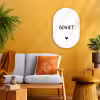 Quotes - Geniet - Spreuken Wandcirkel Ovaal Forex klein -sfeer4